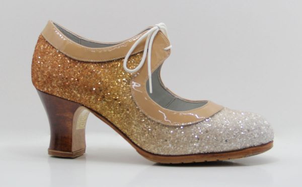 Zapato de flamenco glitter