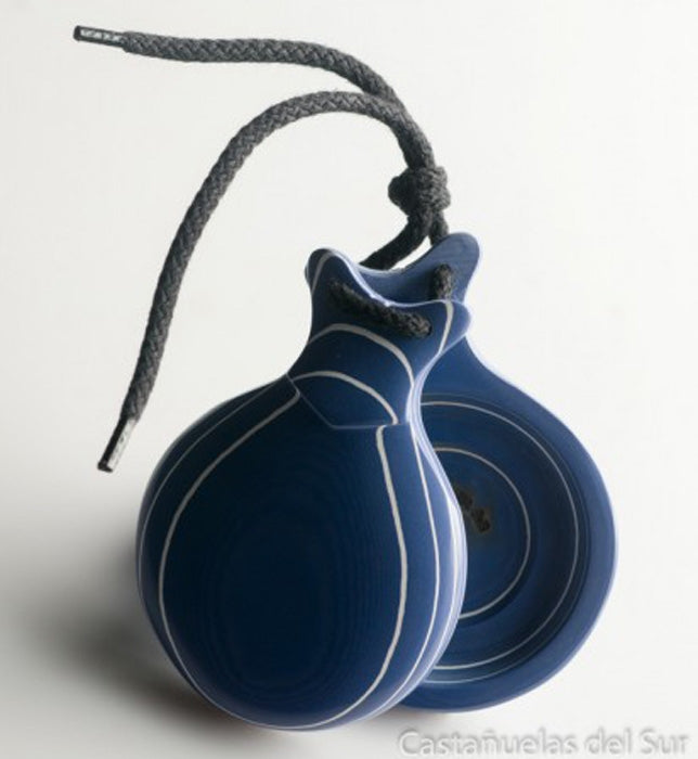 Professional Mauve Glass Castanet Double Box