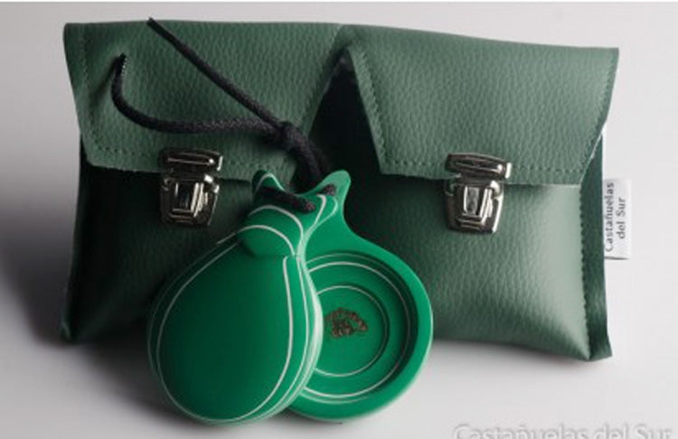 Green Glass Castanet Double Box