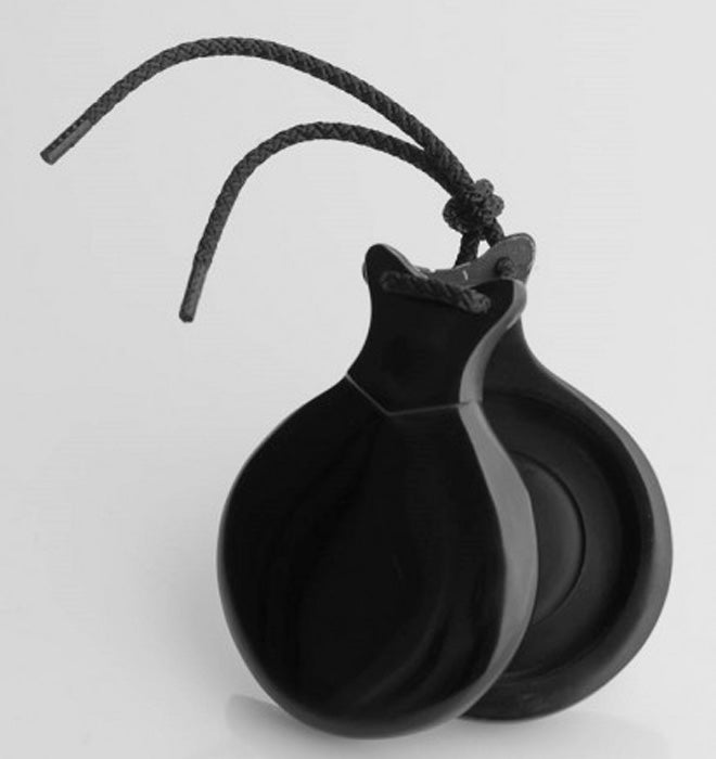 Castanet Black Glass Double Box