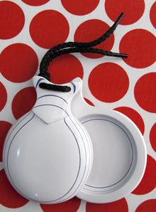 Castañuela Capricho Blanco Veteado Azul Caja Normal