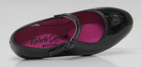 Zapato de Flamenca Charol Negro