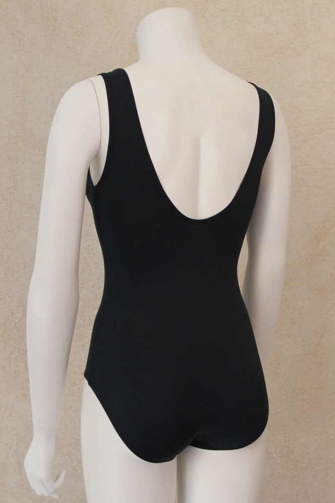 Maillot negro tirante ancho mujer