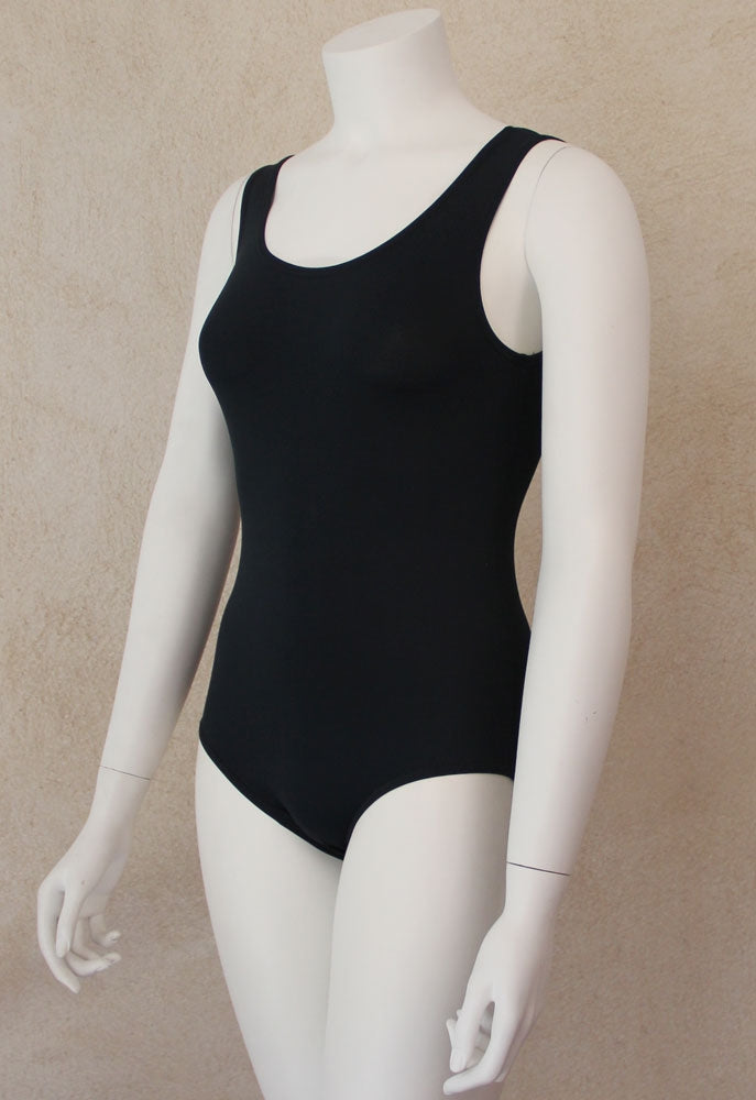 Maillot negro tirante ancho mujer
