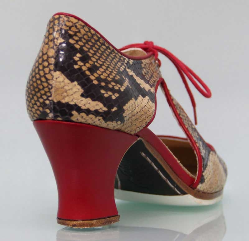Zapato de Baile Flamenco Profesional Fantasía Serpiente