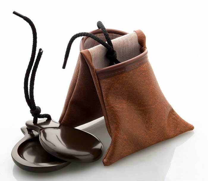 Castagnettes de concert en fibre marron