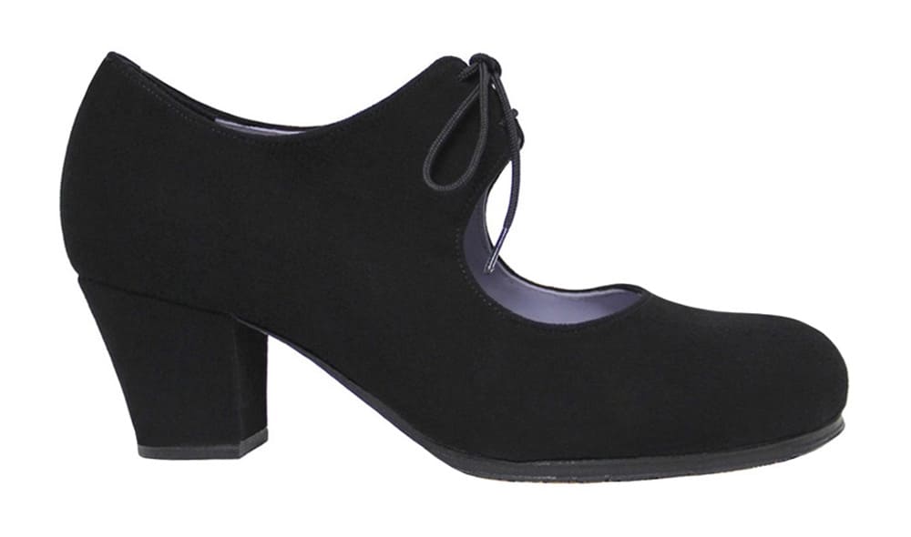 Zapato de baile flamenco profesional ante negro