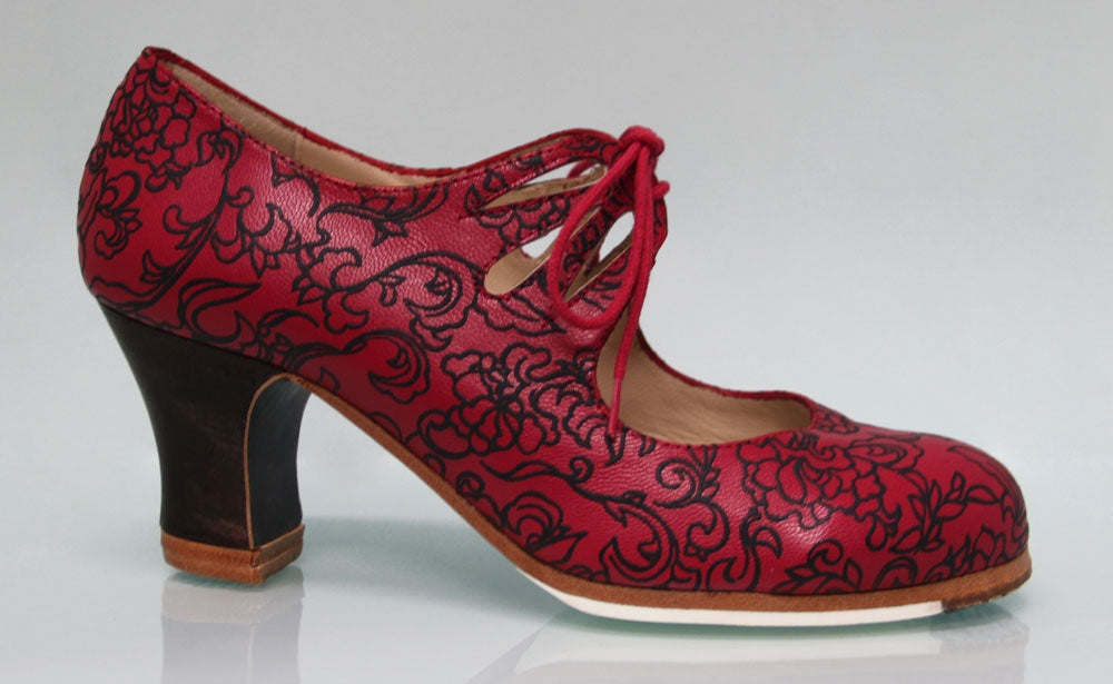 Chaussure de danse flamenco professionnelle Fantasia Rouge