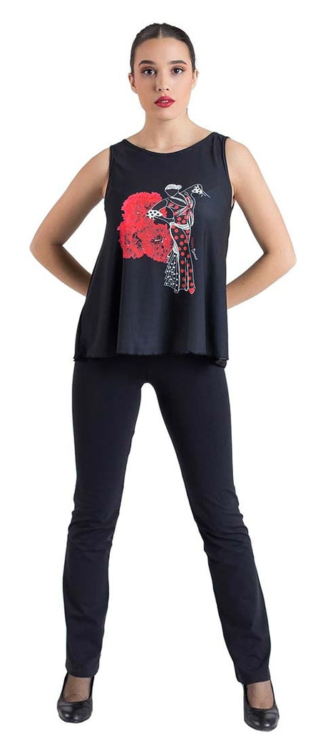 Camiseta Flamenco Claveles