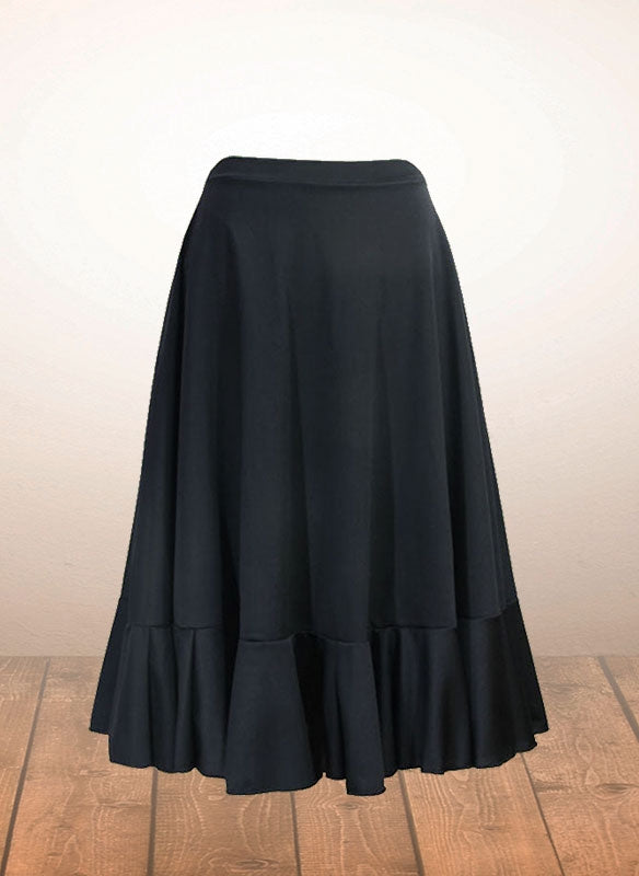 Jupe de flamenco noire pour fille