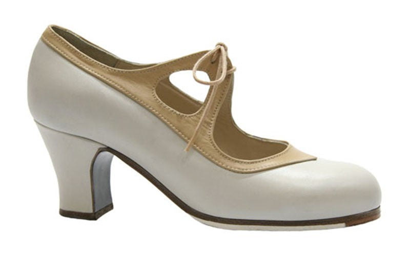 Zapato de Baile Flamenco Profesional Combinado