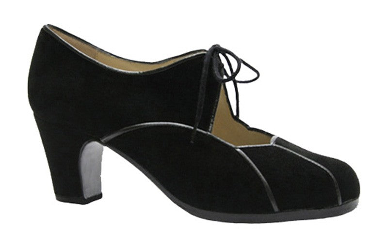 Professional Black Suede Flamenco Dance Shoe