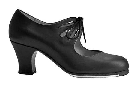 Zapato de Baile Flamenco Profesional Piel Negro