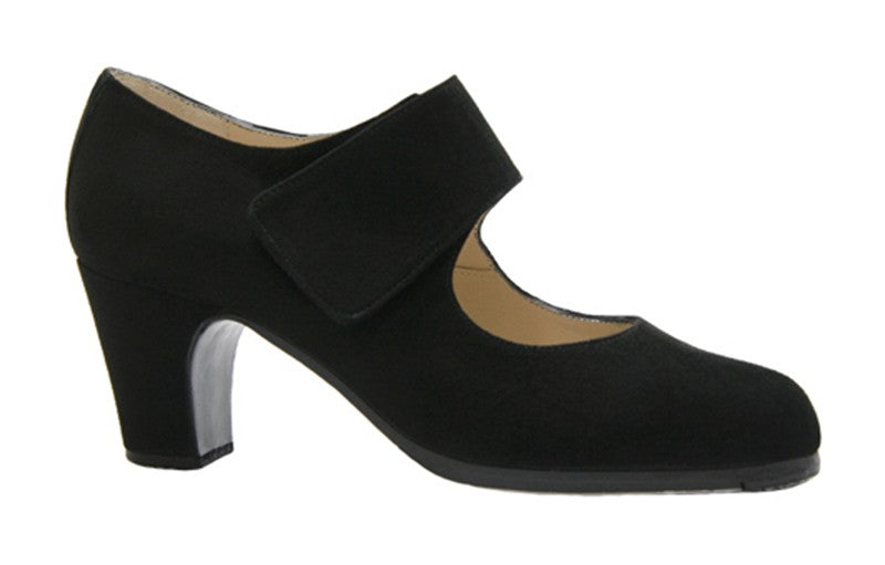 Professional Suede Flamenco Dance Shoe with Velcro