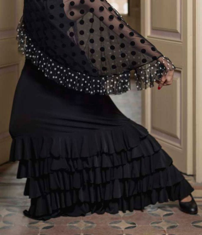 Falda Flamenco Monroy con 5 Volantes