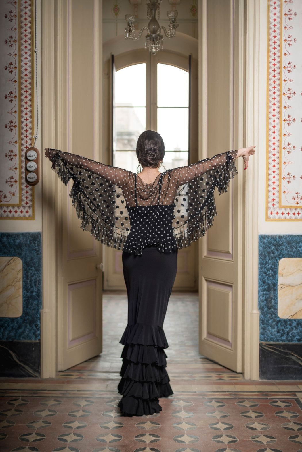 Falda Flamenco Monroy con 5 Volantes