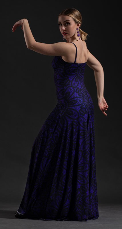 Robe de flamenco Rus imprimée en différentes couleurs