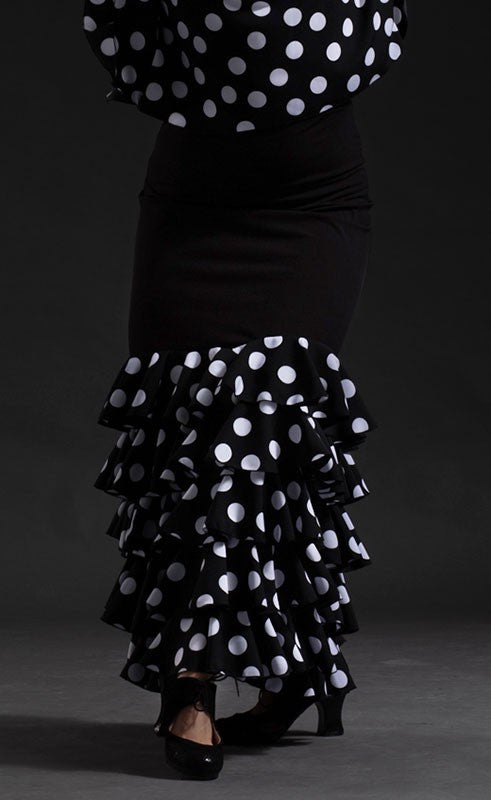 Falda Flamenco Zagra con 5 Volantes Estampados