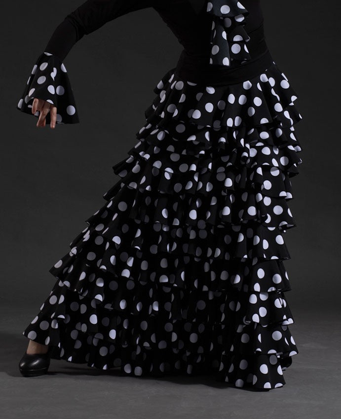 Jupe flamenco Bienne avec ceinture