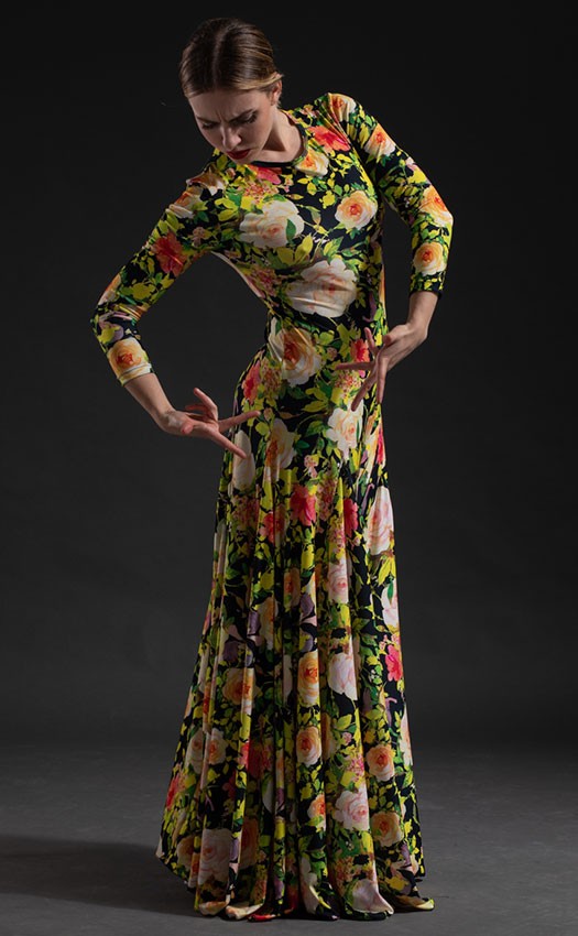 Robe de flamenco imprimée Soraya