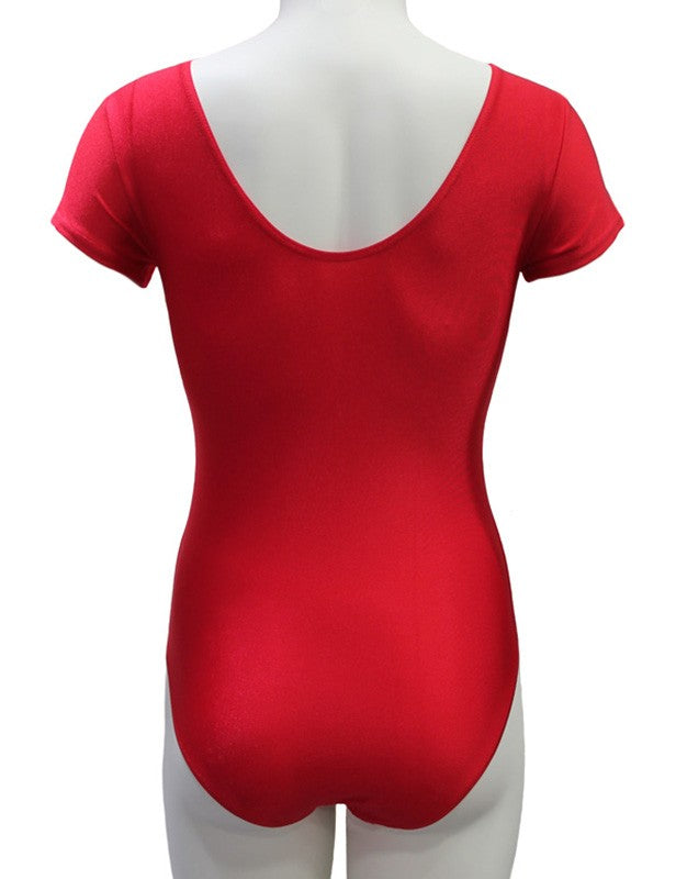 Maillot Niña Rojo Manga Corta