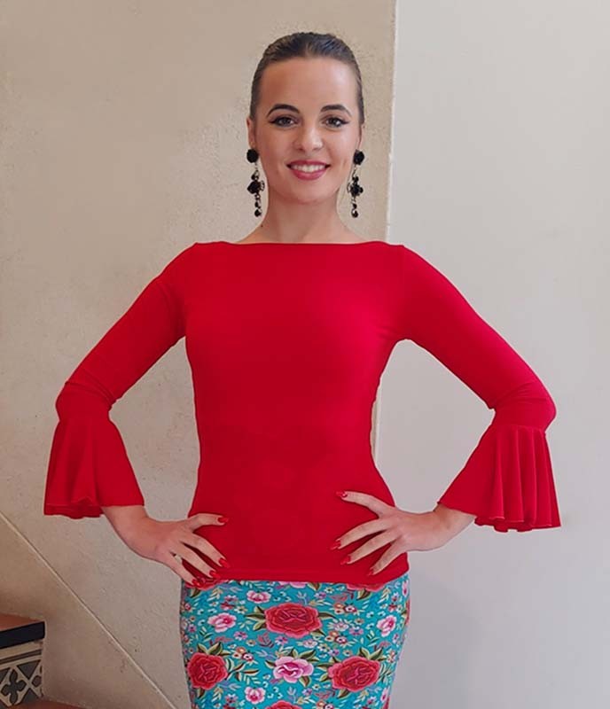 Top Flamenco Almonte Rojo