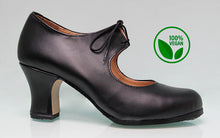 Black "vegan" flamenco dance shoe