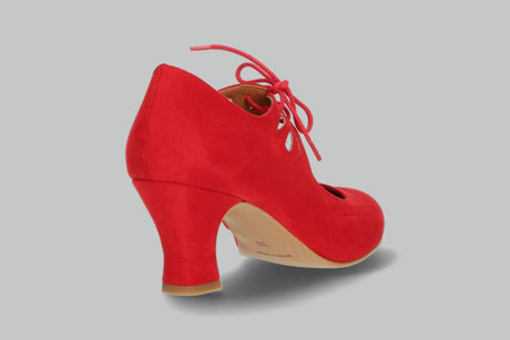 Flamenca Cordones Antelina Rojo