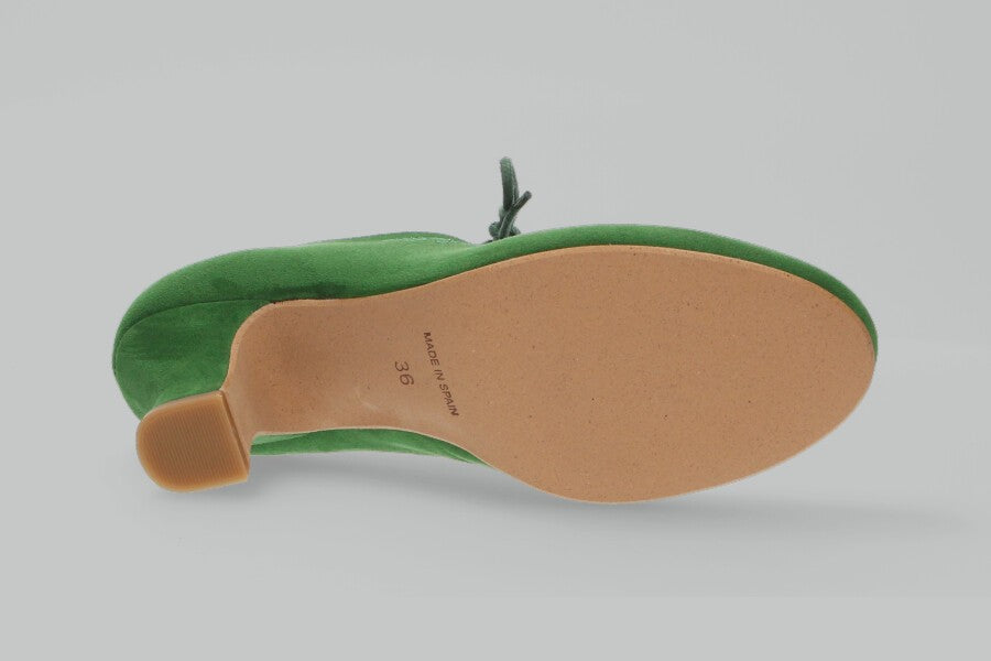 Flamenca Cordones Antelina Verde