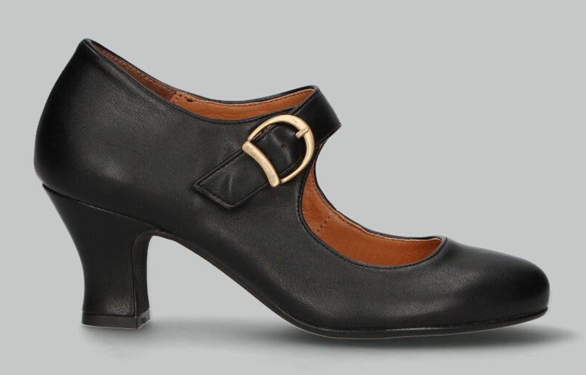 Black Flamenco With Wide Buckle