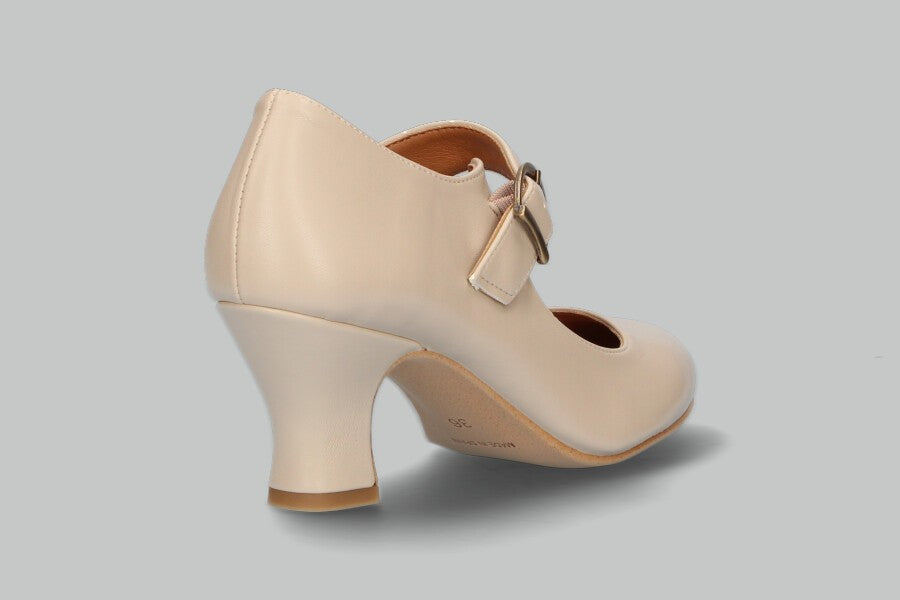 Beige Flamenco With Wide Buckle