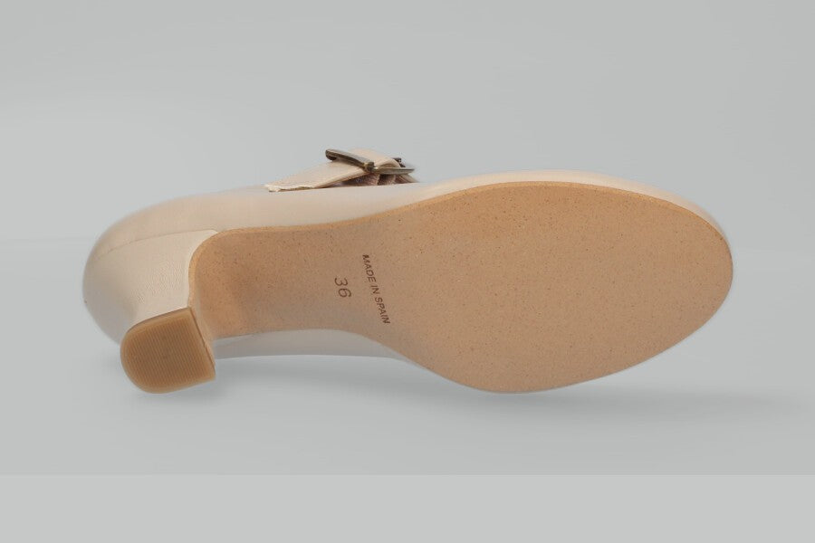 Beige Flamenco With Wide Buckle