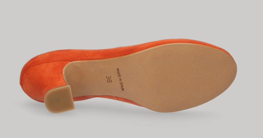 Flamenca Cordones Antelina Naranja