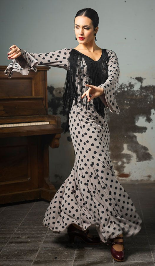 Robe de flamenco Lei à imprimé pois