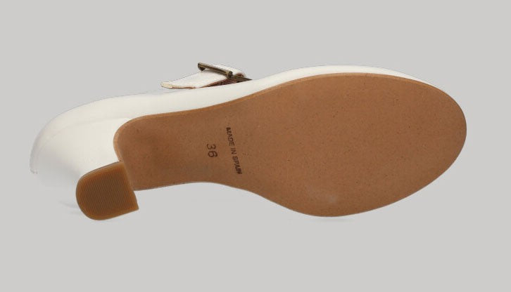 White Flamenco With Wide Buckle