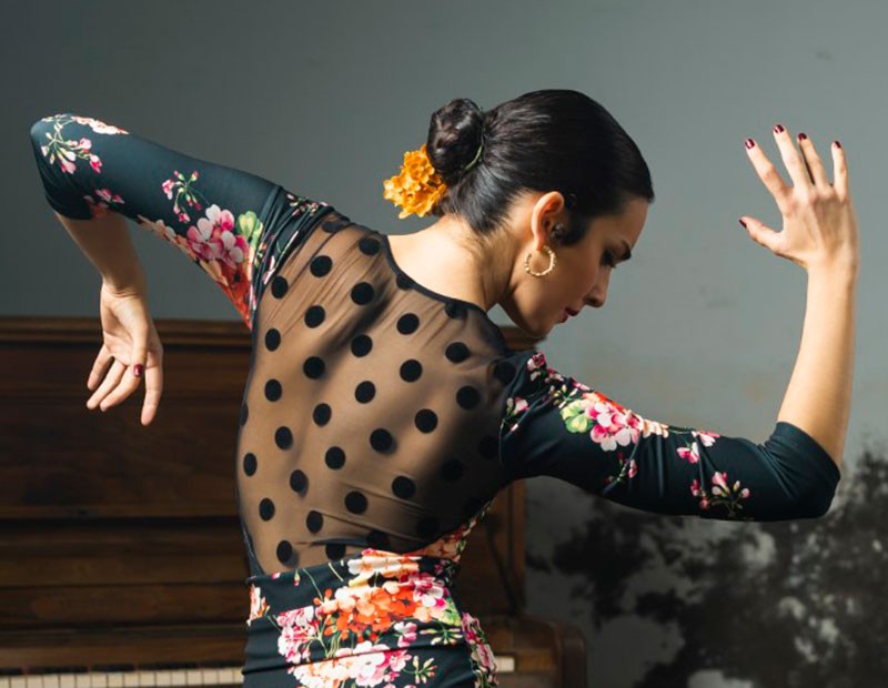 Flamenco bodysuit Chiclana print in various colors
