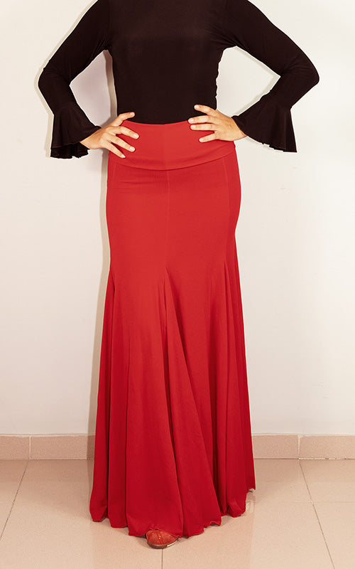 Jupe flamenco avec ceinture rouge