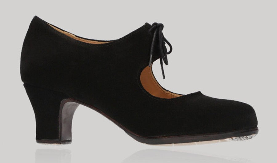 Zapato de baile  flamenco profesional ante negro
