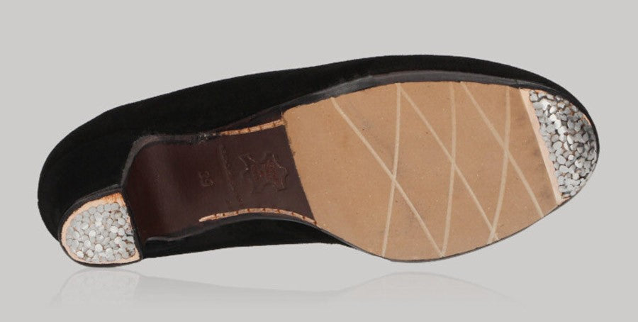 Zapato de baile  flamenco profesional ante negro
