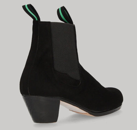 Bota Flamenco Profesional Piel de Ante Negra