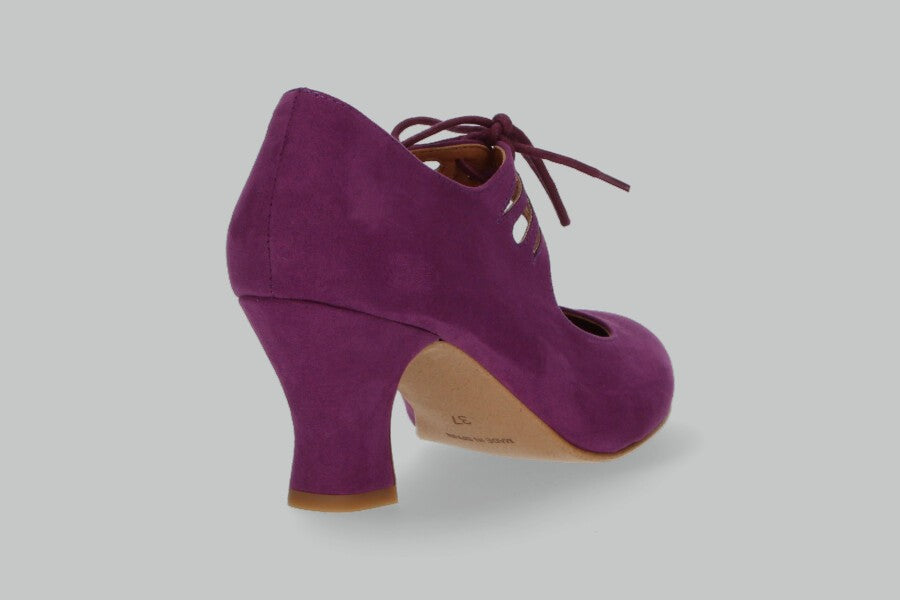 Flamenca Cordones Antelina Morado