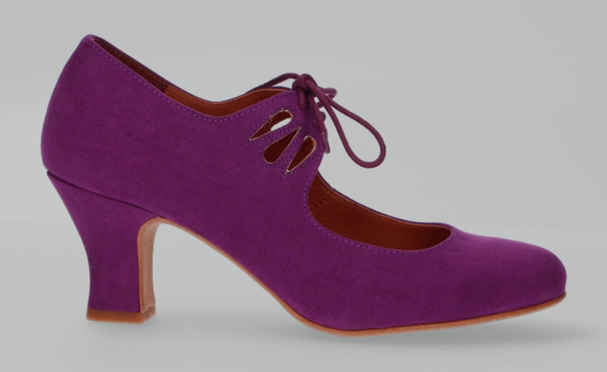 Flamenca Cordones Antelina Morado