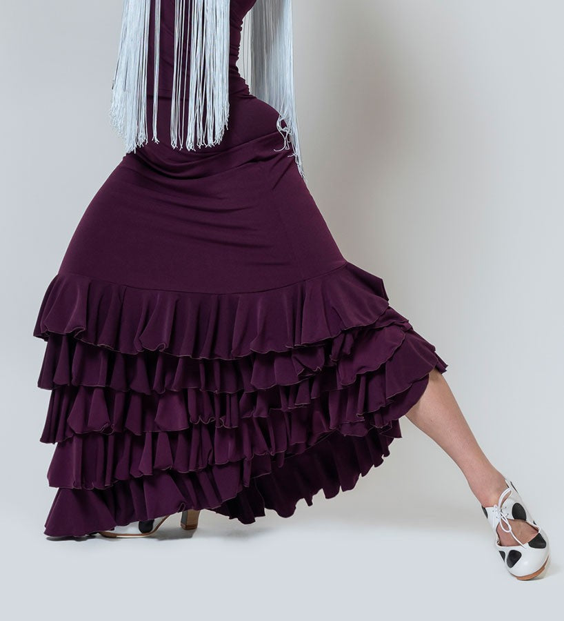 Falda Flamenco Zagra con 5 Volantes