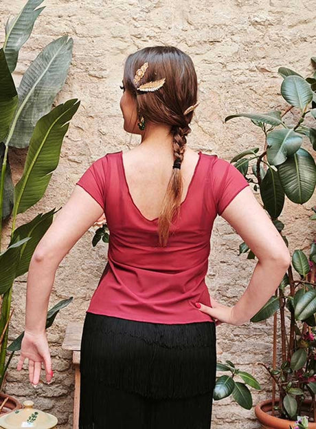 T-shirt Flamenco Grenat