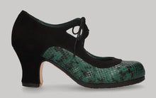 BLUCHER SERP. GREEN/BLACK SUEDE