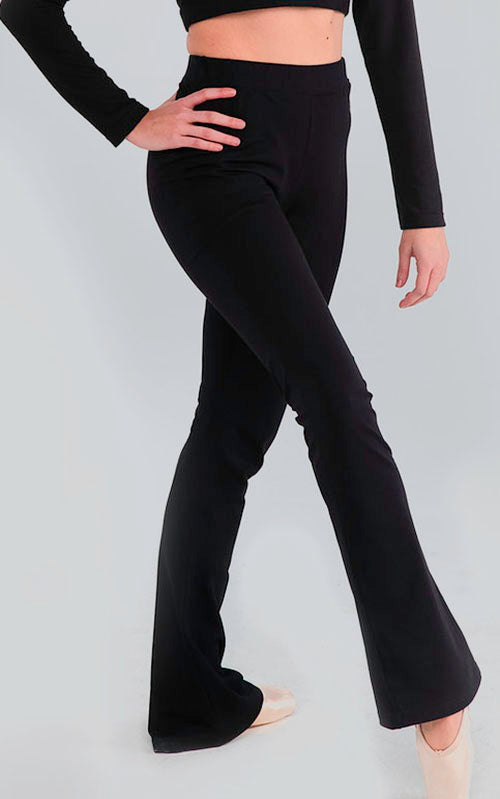 Black stretch cotton Jazz trousers