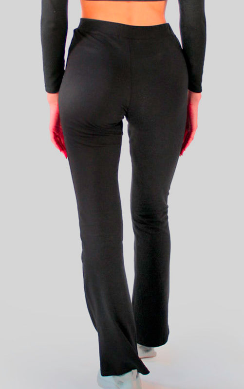 Black stretch cotton Jazz trousers