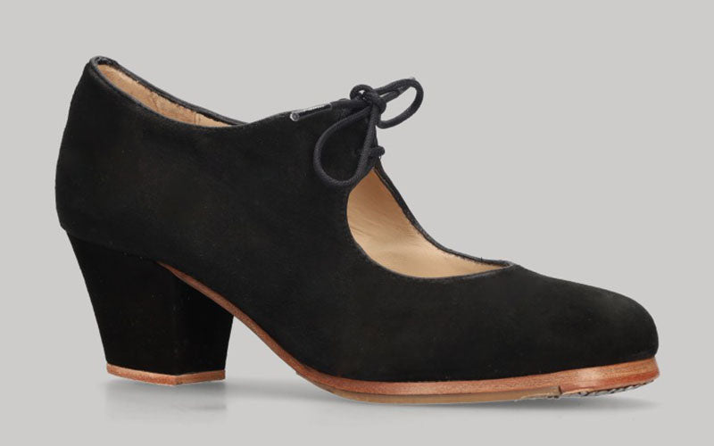 Zapato de baile flamenco profesional ante negro