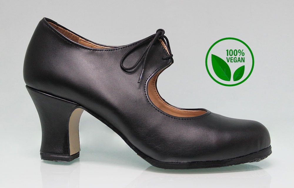 Zapato de baile flamenco "VEGANO" negro