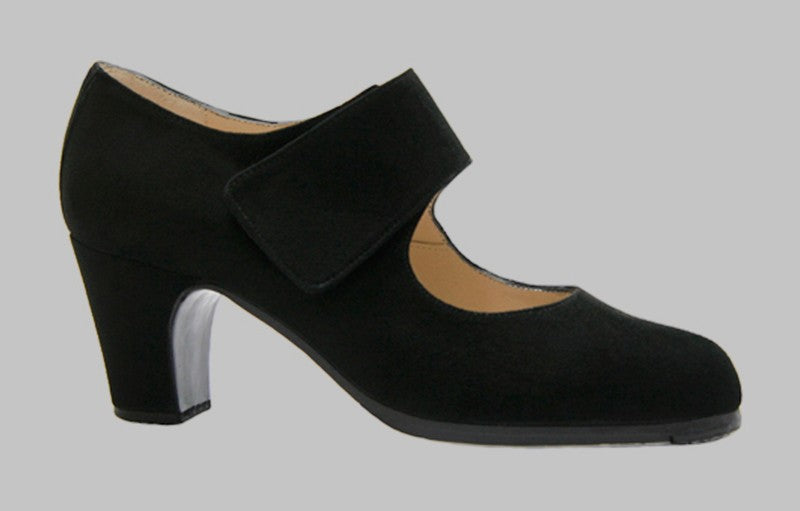 Professional Suede Flamenco Dance Shoe with Velcro